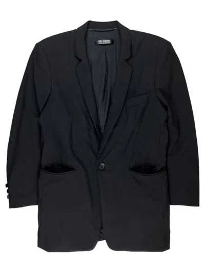 Pre-owned Raf Simons Ss07  Wool Blazer Suit Jacket In Black