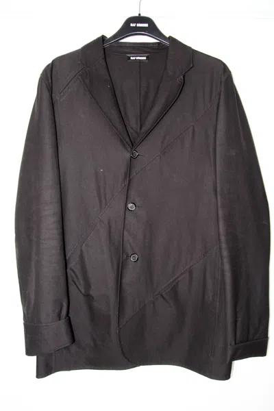 Pre-owned Raf Simons Ss13  Blazer Jacket 50 In Black