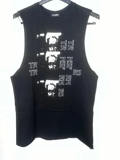Pre-owned Raf Simons Ss'19 “toya Transformers” Black Cotton Jersey Vest