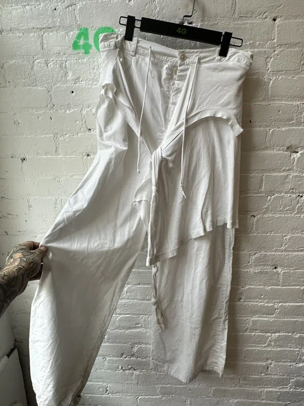 Pre-owned Raf Simons Ss2004 White Zombie Pants | ModeSens