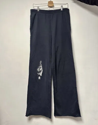 Pre-owned Raf Simons Ss23 - - Flared Sweatpants In Black