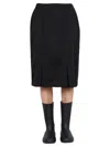 Raf Simons Straight Cut Skirt In Black