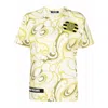 Raf Simons Hippie-inspired Allover Pattern Crew Neck T-shirt In Multi