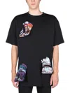 Raf Simons Men T-shirt With Printed Details In Black