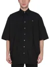 Raf Simons Ghost Slogan Print Bowling Shirt