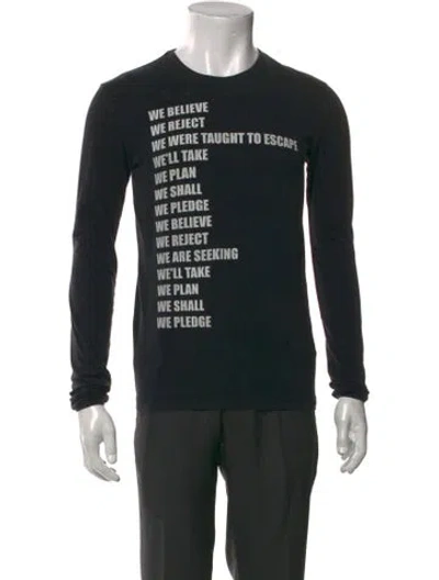 Pre-owned Raf Simons Vintage 2002 T-shirt In Black