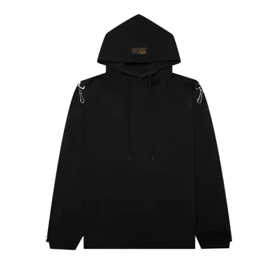Pre-owned Raf Simons Washed Fit Hoodie 'black'