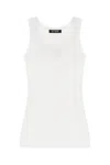 Raf Simons Woman Tank Top White Size M Cotton In 0010