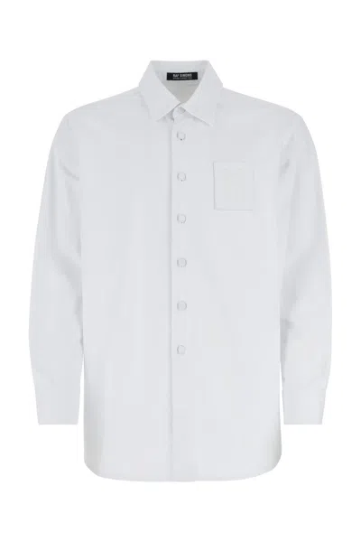 RAF SIMONS WHITE DENIM SHIRT