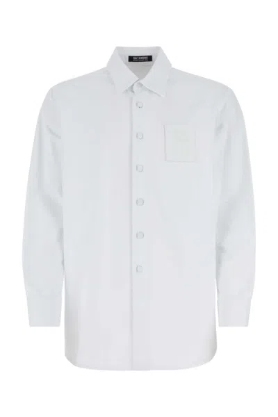 RAF SIMONS WHITE DENIM SHIRT