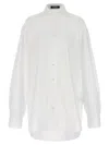Raf Simons Mesh Insert Shirt Shirt And Blouse White In White