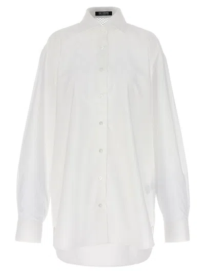 RAF SIMONS WHITE MESH INSERT SHIRT