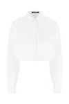 Raf Simons White Piquet Shirt In 0010