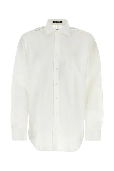 RAF SIMONS WHITE POPLIN OVERSIZE SHIRT