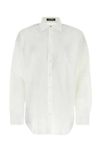 RAF SIMONS WHITE POPLIN SHIRT