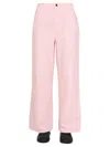 Raf Simons Wide-leg Denim Jeans In Pink