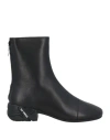 Raf Simons Woman Ankle Boots Black Size 8 Leather