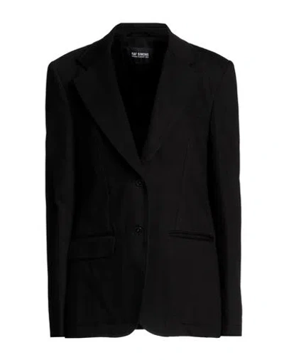 Raf Simons Woman Suit Jacket Black Size 12 Cotton