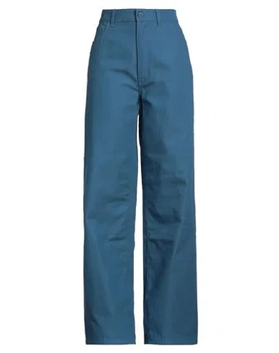 Raf Simons Woman Pants Blue Size 31 Cotton
