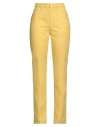Raf Simons Woman Pants Yellow Size 29 Cotton In Yellow
