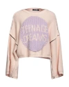 Raf Simons Woman Sweater Antique Rose Size L Merino Wool In Pink