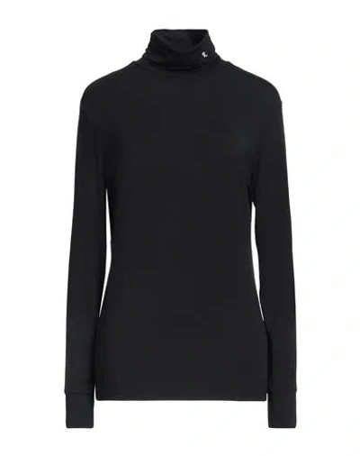 Raf Simons Modal-blend Roll-neck Top In Black