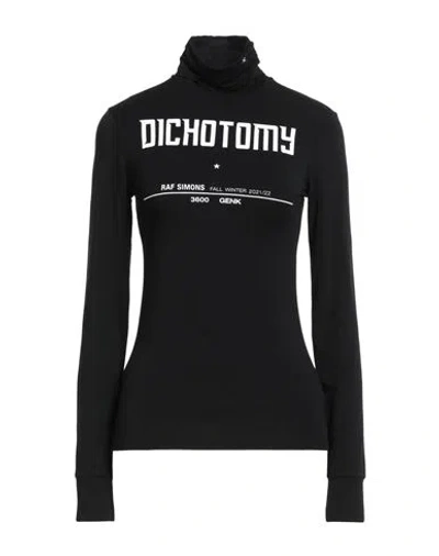 Raf Simons Woman T-shirt Black Size S Modal, Elastane