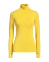 RAF SIMONS RAF SIMONS WOMAN T-SHIRT YELLOW SIZE L MODAL, ELASTANE