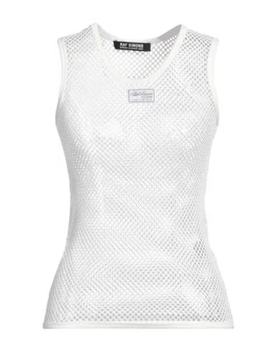 Raf Simons Woman Top White Size S Cotton