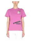 Raf Simons Printed Leisure T-shirt In Pink