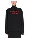 Raf Simons Classic Crewneck Sweatshirt With Bold Print In Black