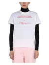 Raf Simons Logo Print T-shirt In White