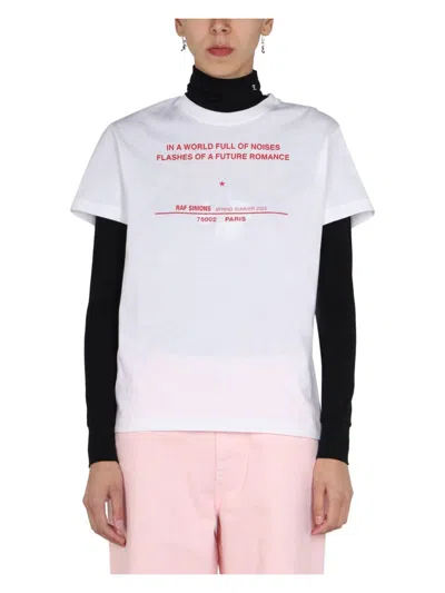 RAF SIMONS WOMEN'S LOGO PRINT T-SHIRT