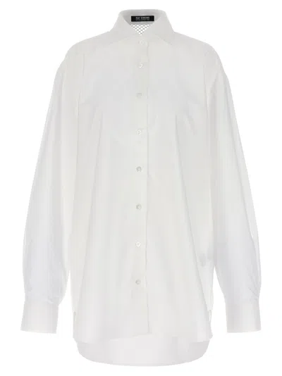 Raf Simons Women's Mesh Insert Shirt In White