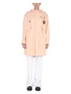 Raf Simons Photograph-print Hooded Coat In Pink