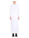 Raf Simons Mini Shirt Dress With Padded Shoulders In White