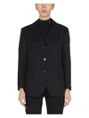 Raf Simons Single-breasted Jacket Notched Lapels In Black