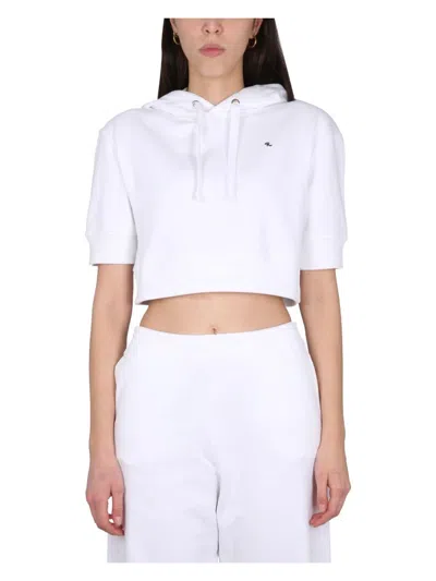 RAF SIMONS WOMEN'S SWEATSHIRT WITH LOGO EMBROIDERY