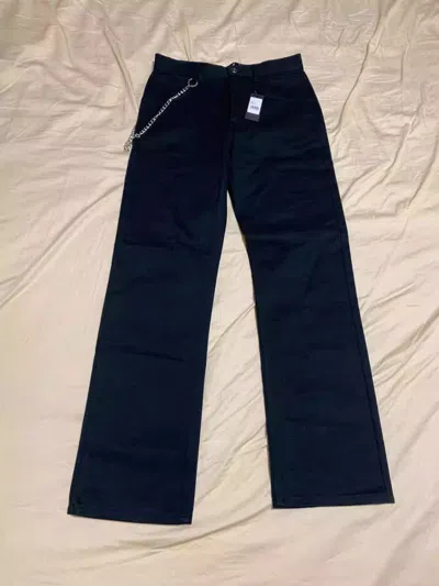 Pre-owned Raf Simons X Fred Perry Black Jeans