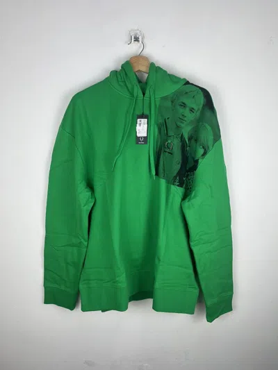 Pre-owned Raf Simons X Fred Perry Print Oversized Hoodie New With Tag
