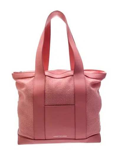 Pre-owned Raf Simons X Kvadrat Wool Tote In Pink