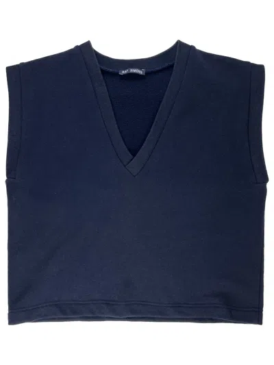 Pre-owned Raf Simons X Vintage 90's Raf Simons Sleeveless Cotton Vest In Navy