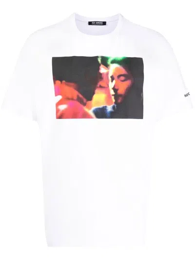 Raf Simons X Wing Shya Printed T-shirt In White