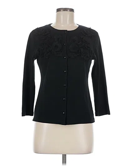 Pre-owned Rafaella 3/4 Sleeve Blouse In Black