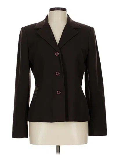 Pre-owned Rafaella 3/4 Sleeve Top Brown Open Neckline Tops