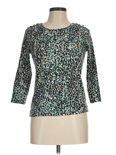 Pre-owned Rafaella 3/4 Sleeve T-shirt In Blue