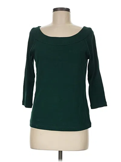 Pre-owned Rafaella 3/4 Sleeve T-shirt In Green