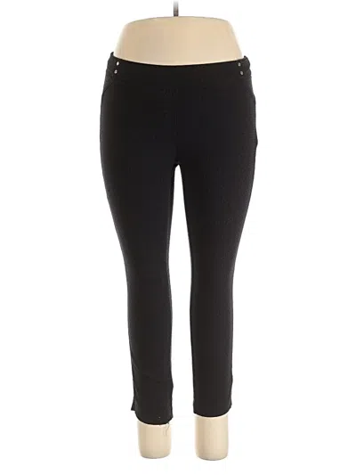 Pre-owned Rafaella Active Pants In Black