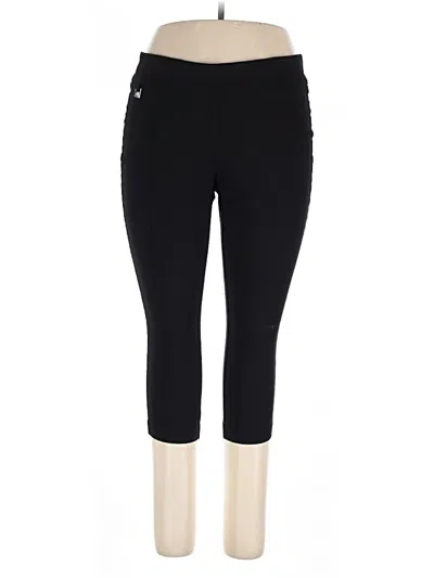 Pre-owned Rafaella Active Pants In Black