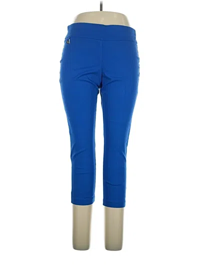 Pre-owned Rafaella Active Pants In Blue